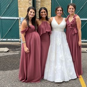 High neck Revelry Bridesmaid Dress